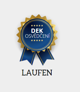 Certifikát DEK - montáž LAUFEN