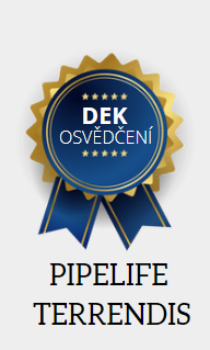 Certifikát DEK - montáž odhlučněného potrubí PIPELIFE